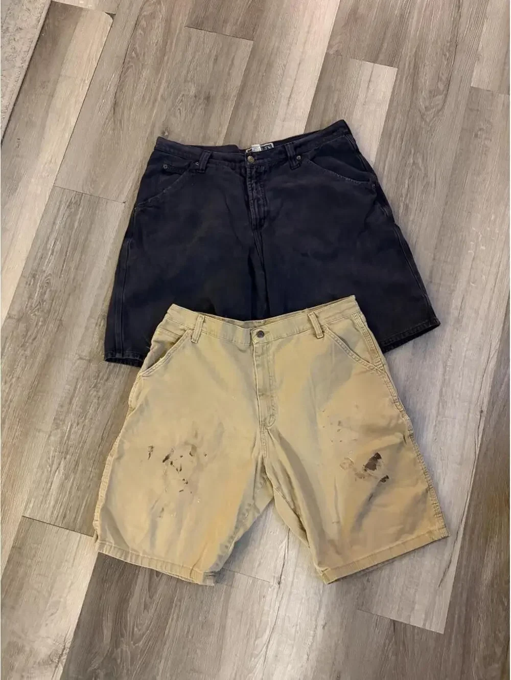 Wrangler carpenter shorts and vintage results shorts bundle sz 38